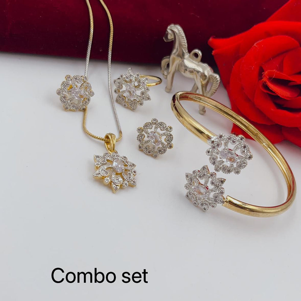FS Collection  Gold Plated Jewellery Combo