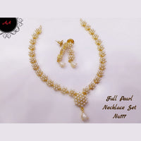 FS Collection Ad Stone Gold Plated Choker Necklace Set