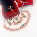 FS Collection Rose Gold Plated Jewellery Combo