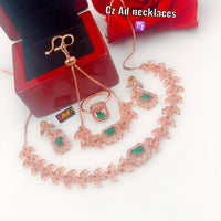 FS Collection Rose Gold Plated Jewellery Combo