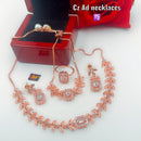 FS Collection Rose Gold Plated Jewellery Combo