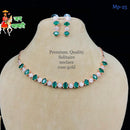 FS Collection Ad Stone Choker Necklace Set