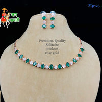 FS Collection Ad Stone Choker Necklace Set