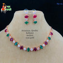 FS Collection Ad Stone Choker Necklace Set