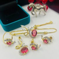 FS Collection  Gold Plated Jewellery Combo