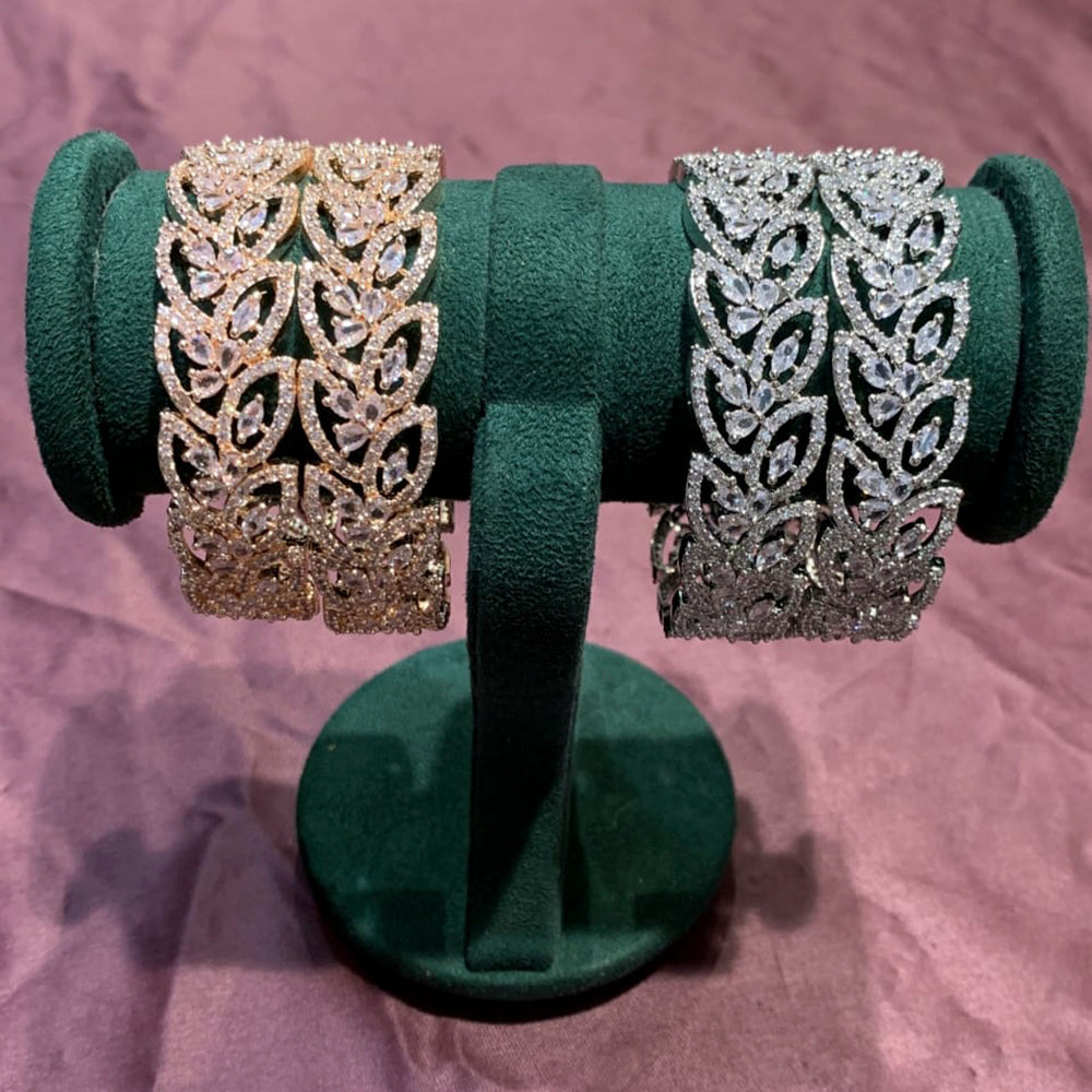 FS Collection AD Stone  Bangles Set