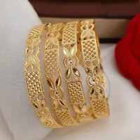 FS Collection Gold Plated Bangles Set