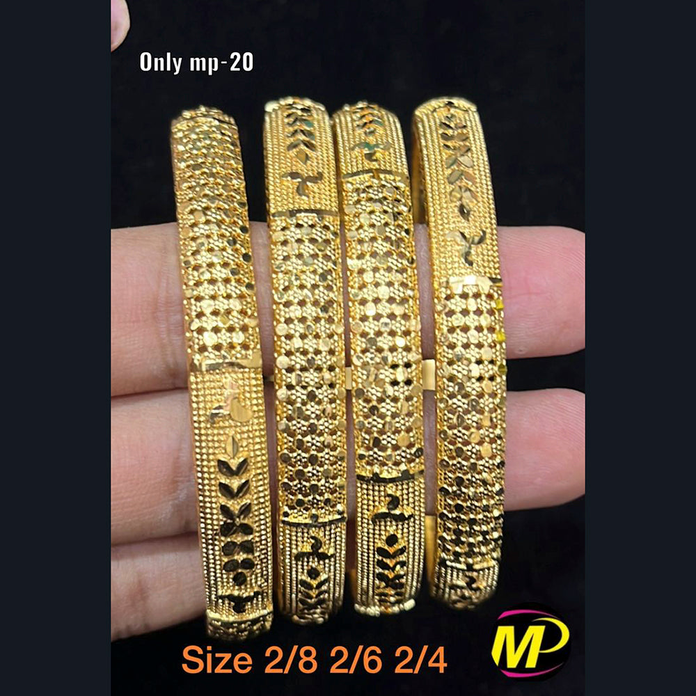 FS Collection Gold Plated Bangles Set