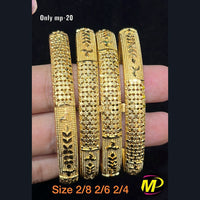FS Collection Gold Plated Bangles Set