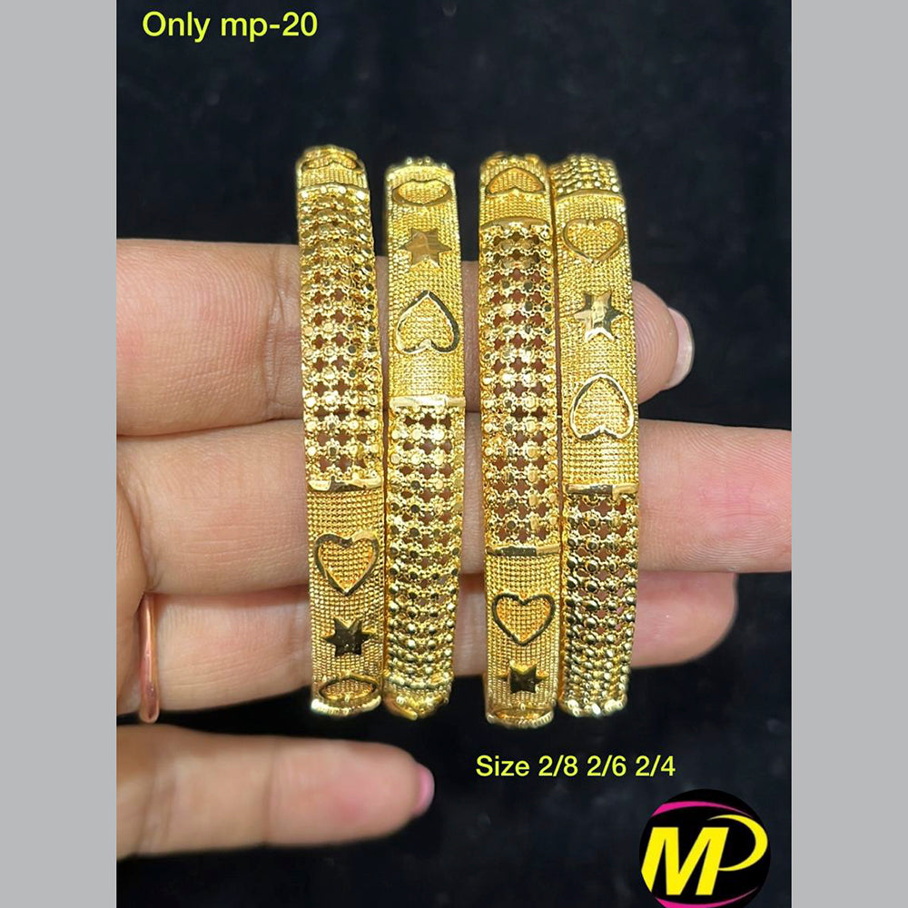 FS Collection Gold Plated Bangles Set