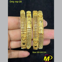 FS Collection Gold Plated Bangles Set