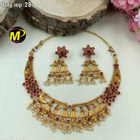 FS Collection Pota Stone Choker Necklace Set