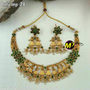 FS Collection Pota Stone Choker Necklace Set