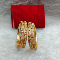 FS Collection Gold Plated Bangles Set
