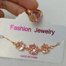 FS Collection Gold Plated Bracelet & Ring Combo