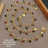 FS Collection Gold Plated Beads Payal