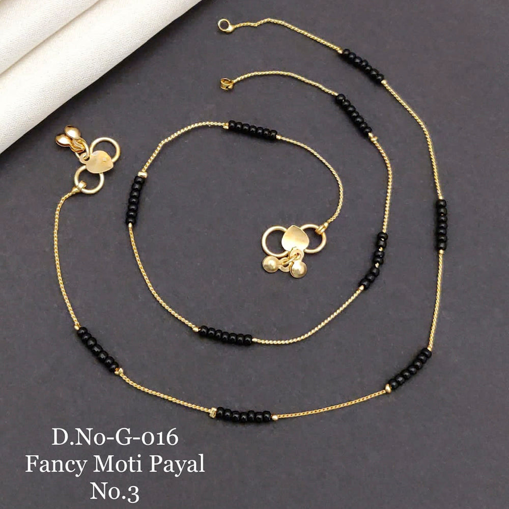 FS Collection Gold Plated Fancy Moti Payal