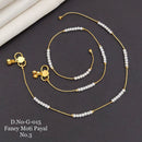 FS Collection Gold Plated Fancy Moti Payal