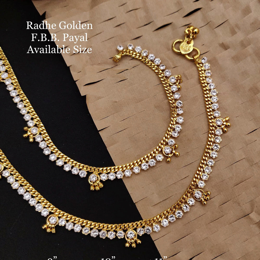 FS Collection Gold Plated Fancy Payal