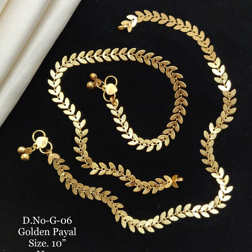 FS Collection Gold Plated Fancy Payal