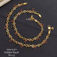 FS Collection Gold Plated Fancy Payal