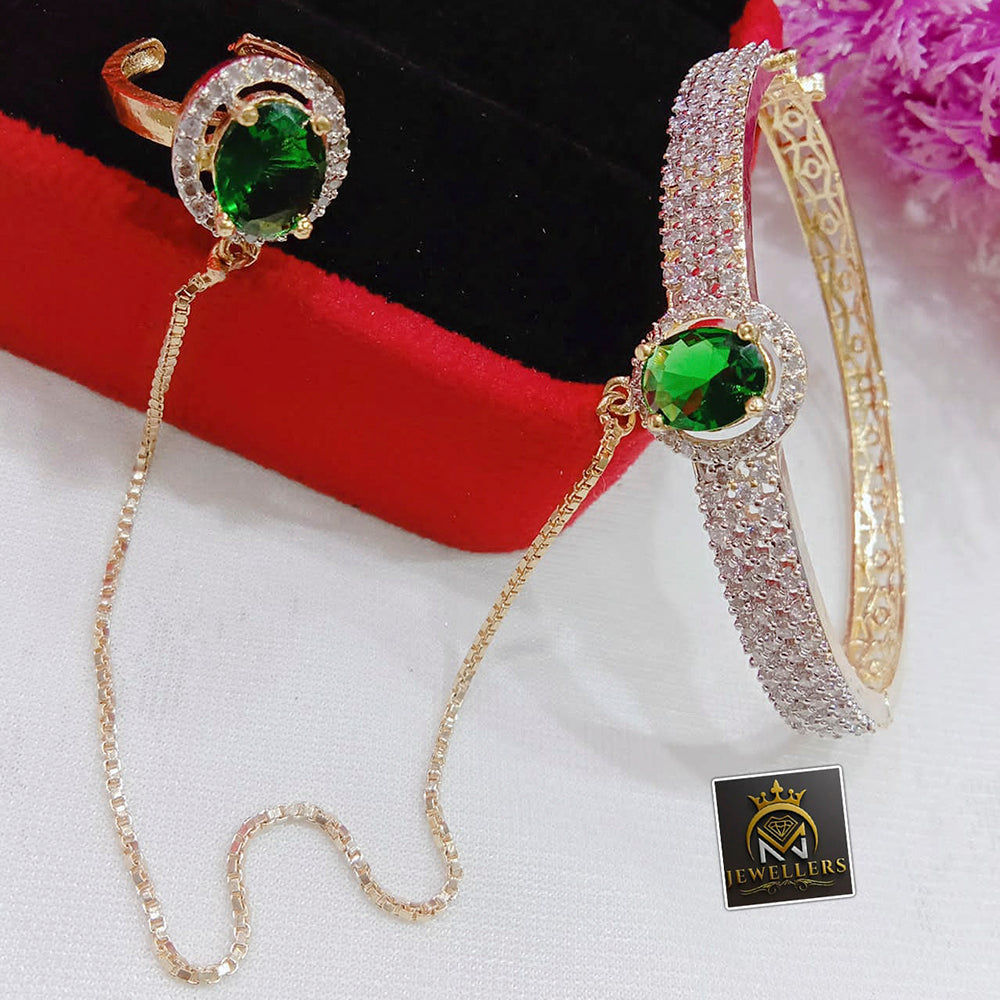 FS Collection  AD Stone Chain Hand Panja