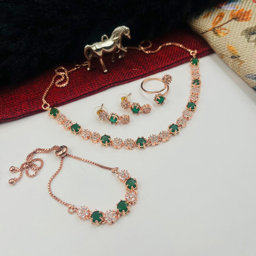 FS Collection  Gold Plated Jewellery Combo