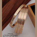 FS Collection Rose Plated Bangles Set