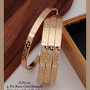 FS Collection Rose Plated Bangles Set