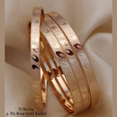FS Collection Rose Plated Bangles Set