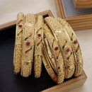 FS Collection Gold Plated Bangles Set