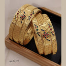 FS Collection Gold Plated Bangles Set