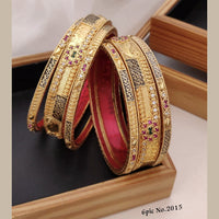 FS Collection Gold Plated Bangles Set