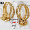 FS Collection Gold Plated Bangles Set
