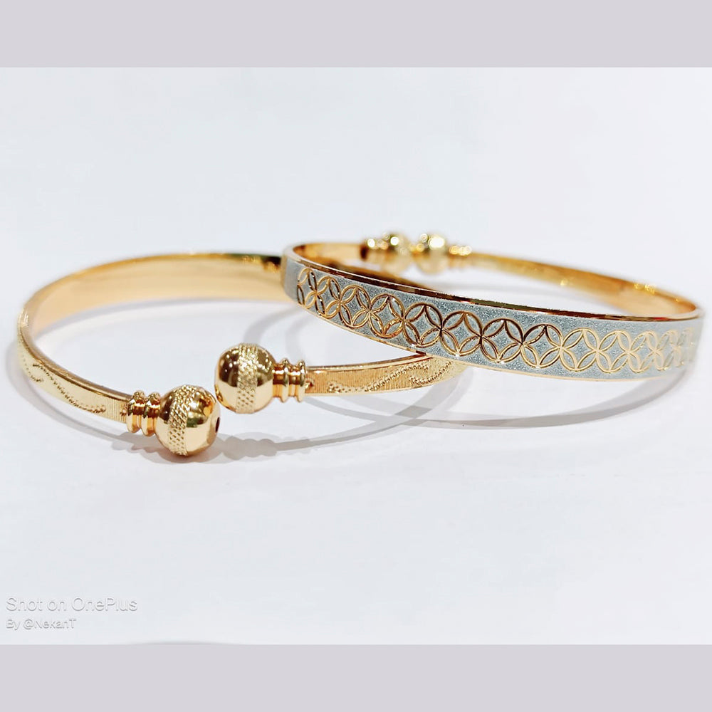 FS Collection Gold Plated Openable Kada