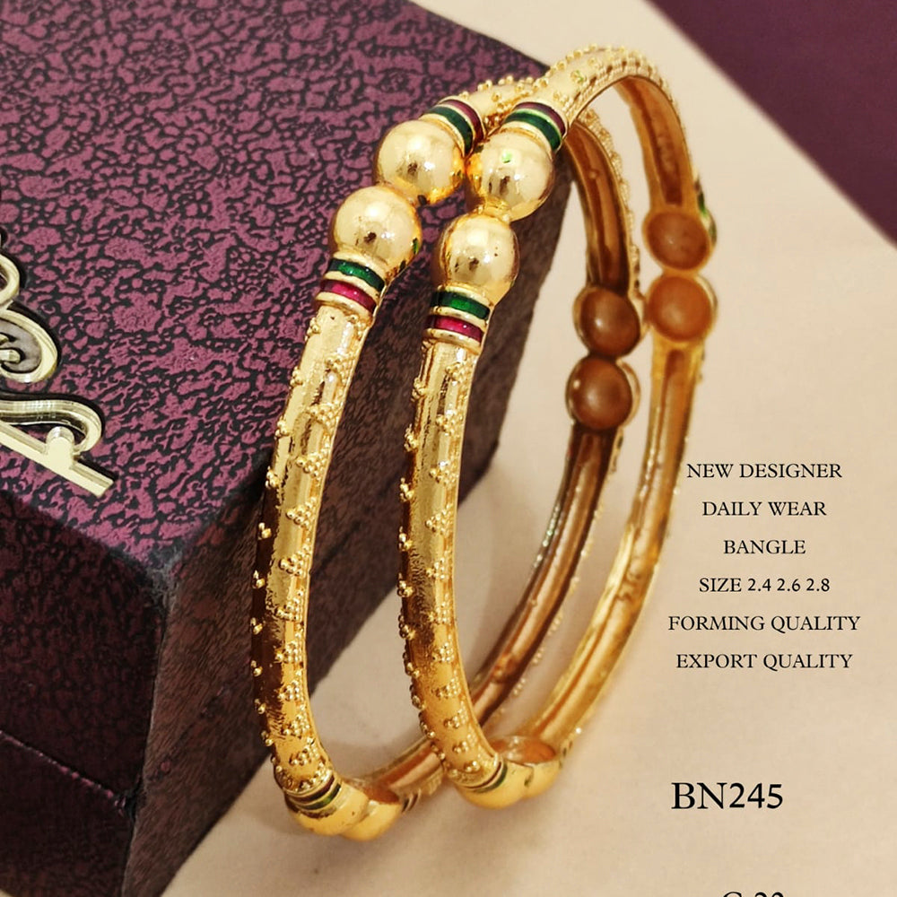FS Collection Gold Plated Bangles