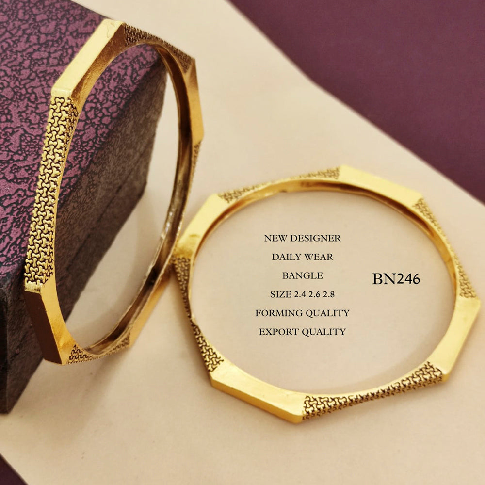 FS Collection Gold Plated Bangles