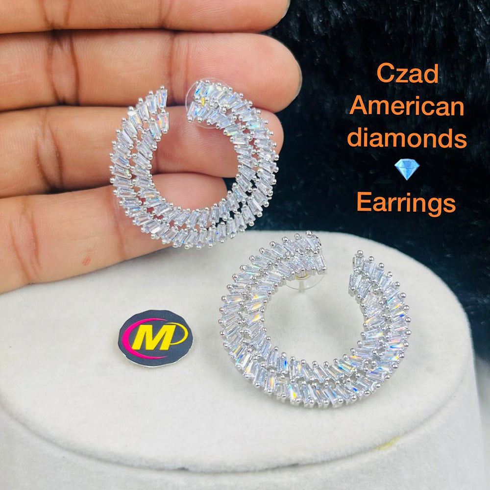 FS Collection AD Stone Dangler Earrings