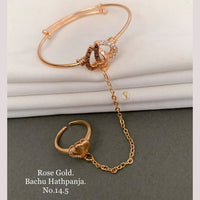 FS Colletion Rose Gold Plated Hand Harness