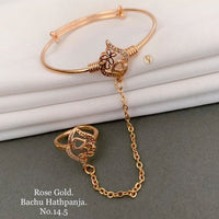 FS Colletion Rose Gold Plated Hand Harness