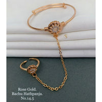 FS Colletion Rose Gold Plated Hand Harness
