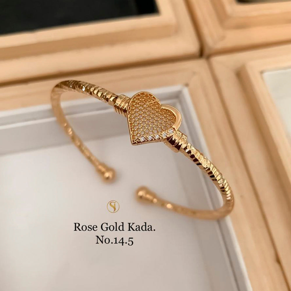 FS Collection Rose Gold Plated Kada