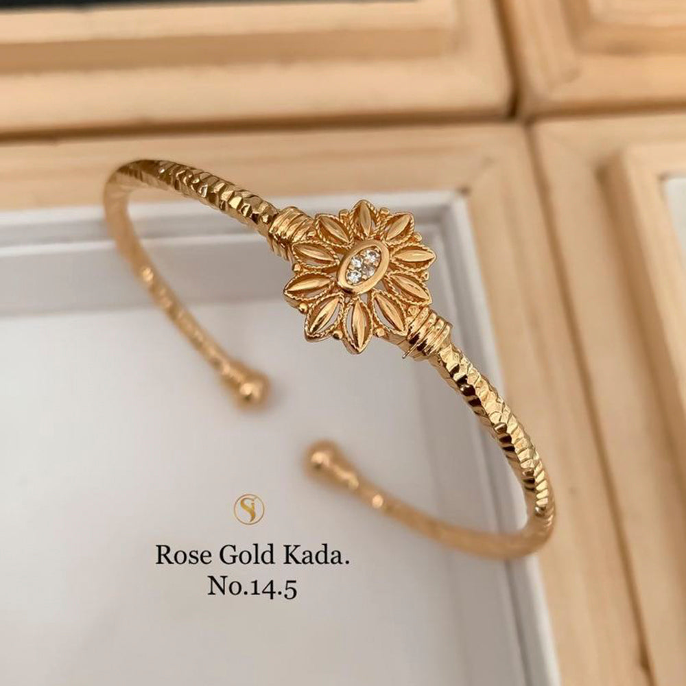 FS Collection Rose Gold Plated Kada