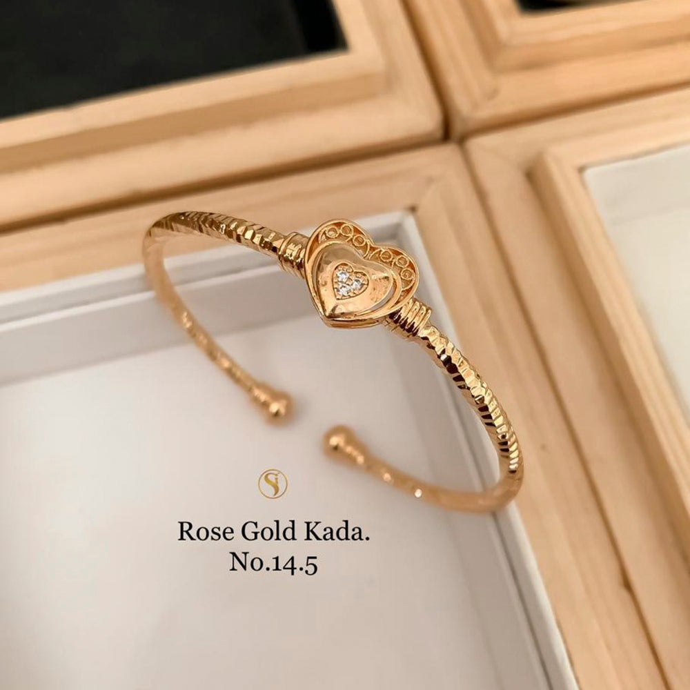 FS Collection Rose Gold Plated Kada