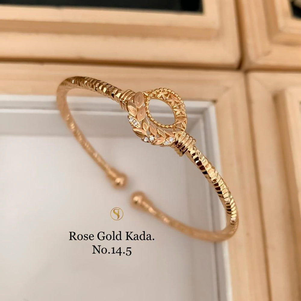 FS Collection Rose Gold Plated Kada