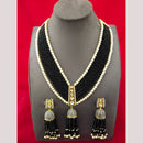 FS Collection Gold Plated Pearl Long Necklace Set