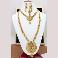FS Collection Gold Plated Pota Stone Bridal Set
