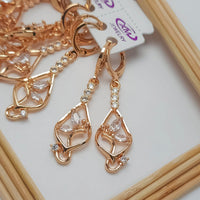 FS Collection Crystal Stone Dangler Earrings