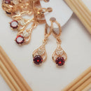 FS Collection Crystal Stone Dangler Earrings