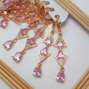 FS Collection Crystal Stone Dangler Earrings